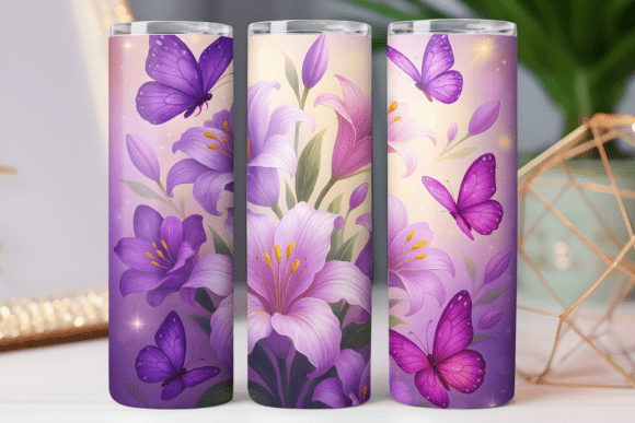 Butterfly Tumbler Design Art Wrap Review
