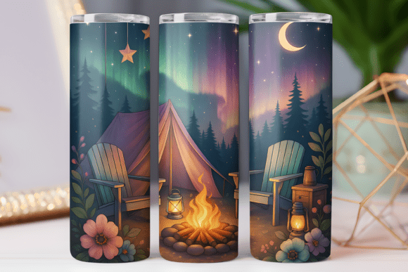 Camping Tumbler Skinny Design Wrap 20oz Review