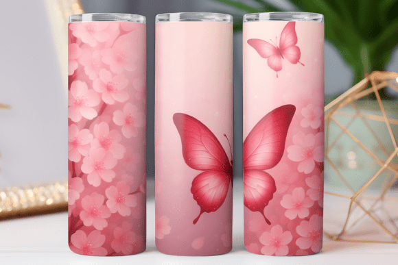 Cherry Blossom Floral Tumbler Art Wrap Review