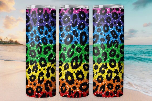 Colorful Leopard Glitter Tumbler Wrap Review