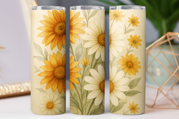 Daisy Retro Floral Design Tumbler 20oz Review
