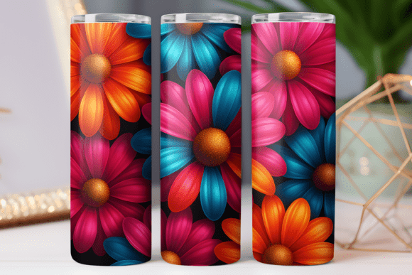 Daisy Retro Floral Tumbler Wrap Design Review