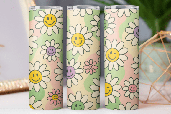 Daisy Smile Flower Tumbler Wrap Art Png Review