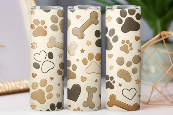 Dog Paw Tumbler Skinny Design Wrap 20oz Review