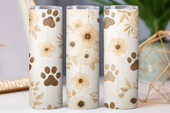 Dog Paw Tumbler Wrap 20oz Skinny Design Review