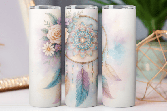 Dreamcatcher Floral Design Tumbler Wrap Review