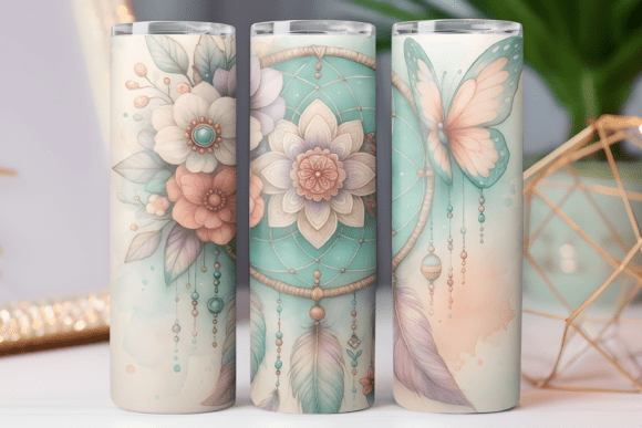 Dreamcatcher Floral Tumbler Wrap Design Review