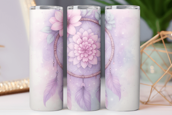 Dreamcatcher Floral Tumbler Wrap PNG Art Review