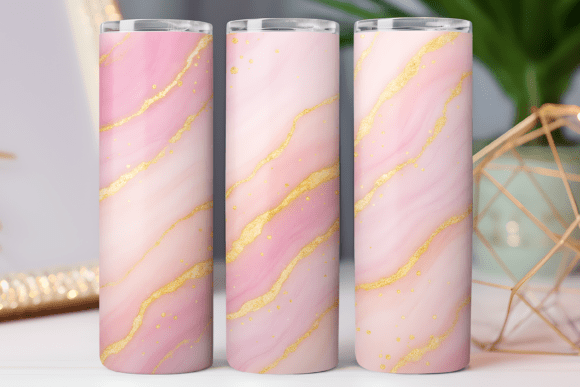 Glitter Marble Tumbler Design PNG Wrap Review