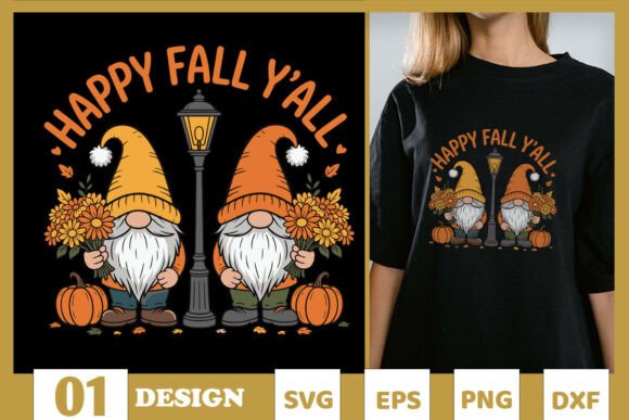 Happy Fall Y’all Gnome Embroidery Design Review