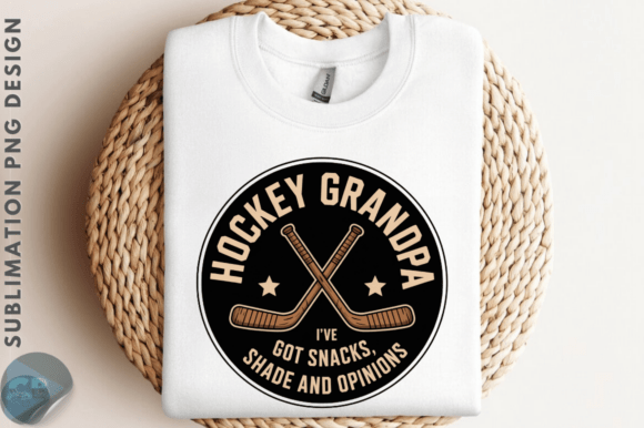 Hockey Grandpa PNG Design Review