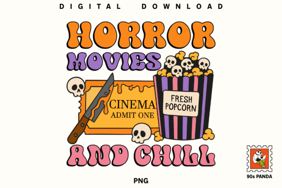 Horror Movies and Chill Popcorn PNG Review