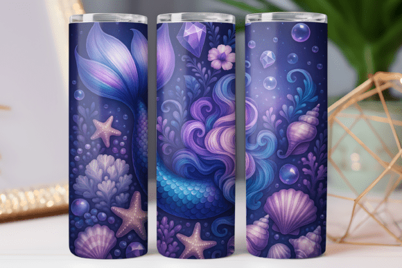 Mermaid Tumbler Wrap Design Review