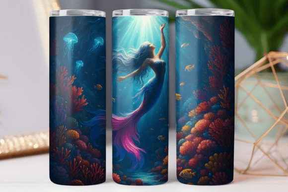 Mermaid Tumbler Wrap Design Review