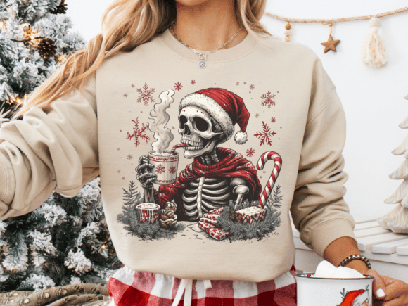 Skeleton Santa Claus T-Shirt Design Review