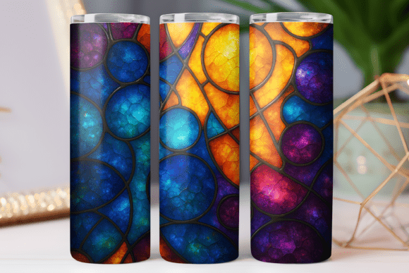 Stained Glass Art Tumbler Design Wrap Review