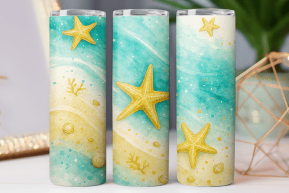 Summer Beach Tumbler Wrap Design Review
